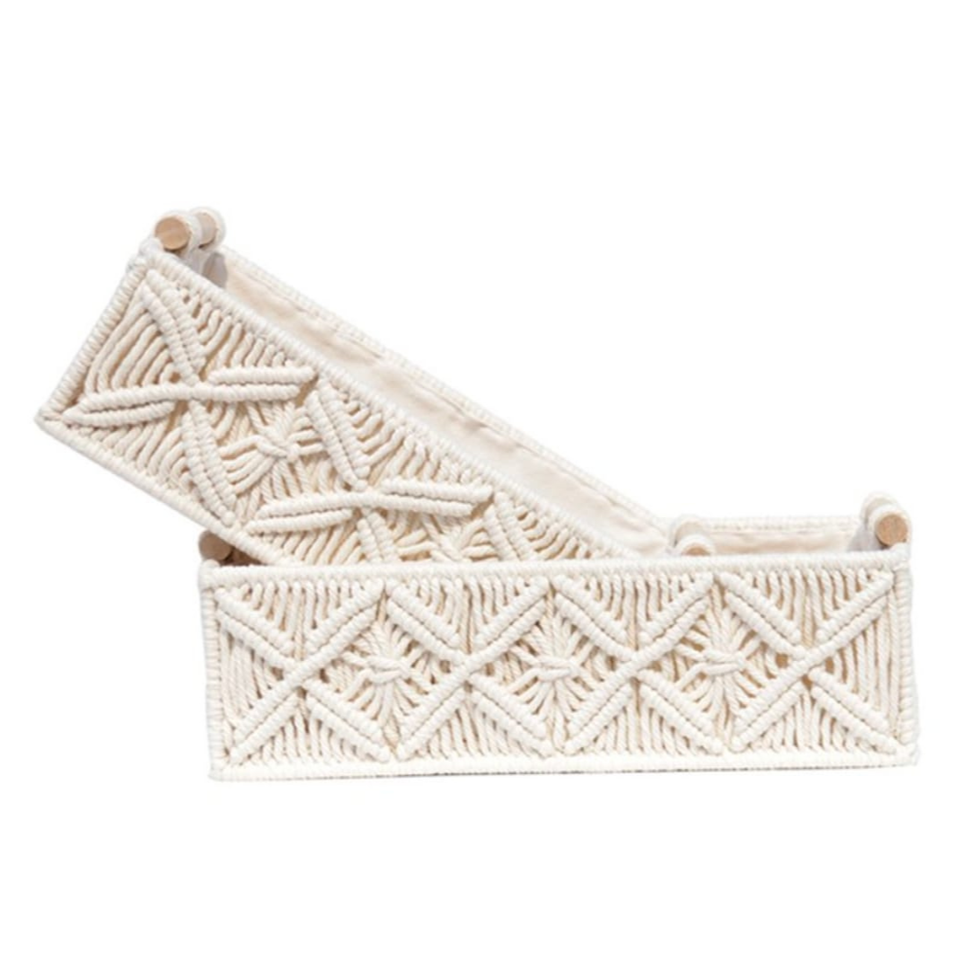  Knotted-Design-Macrame-Basket-with-wooden-Handles