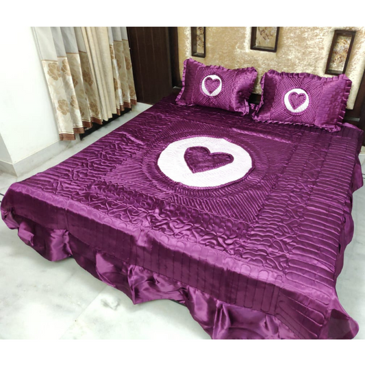 loomsmith-satin-heart-bedsheet-with-two-pillow-covers-heart-designed-in-center-purple-color