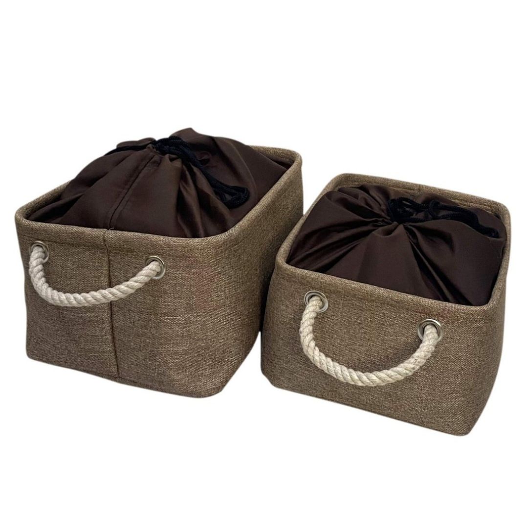 loomsmith-jute-storage-basket-set-of-two-in-brown-color-with-two-loops-easy-to-carry-covered-basket-with-pulling-string