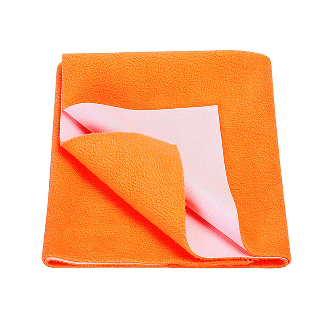 loomsmith-waterproof-baby-bed-protector-leakage-protection-prevent-odor-keep-dry-in-salmon-orange-color