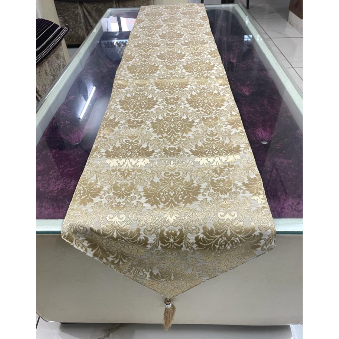 Jacquard Print Silk Dining Table Runner