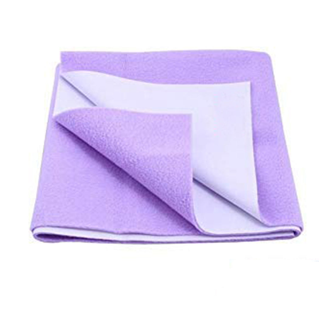 loomsmith-waterproof-baby-bed-protector-leakage-protection-prevent-odor-keep-dry-in-salmon-purple-color