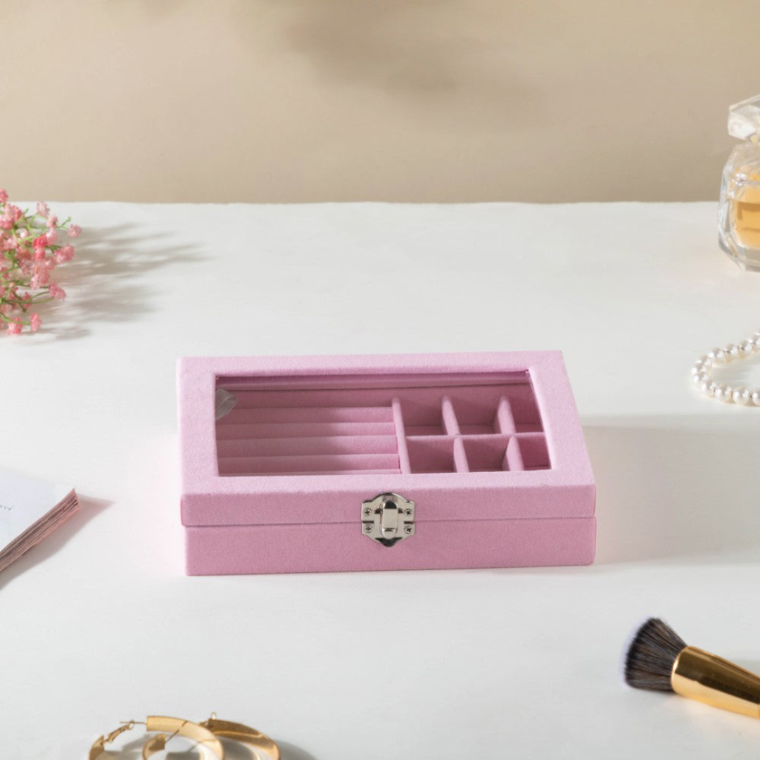 pink-color-Velvet-Jewelry-Box-Organizer