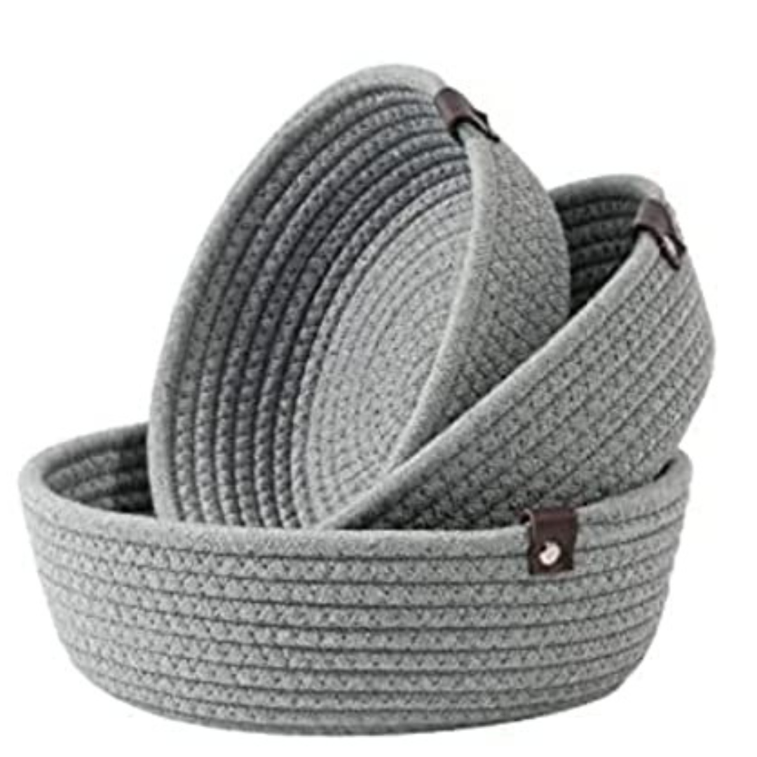 Grey-cotton-rope-storage-basket-set-of-3