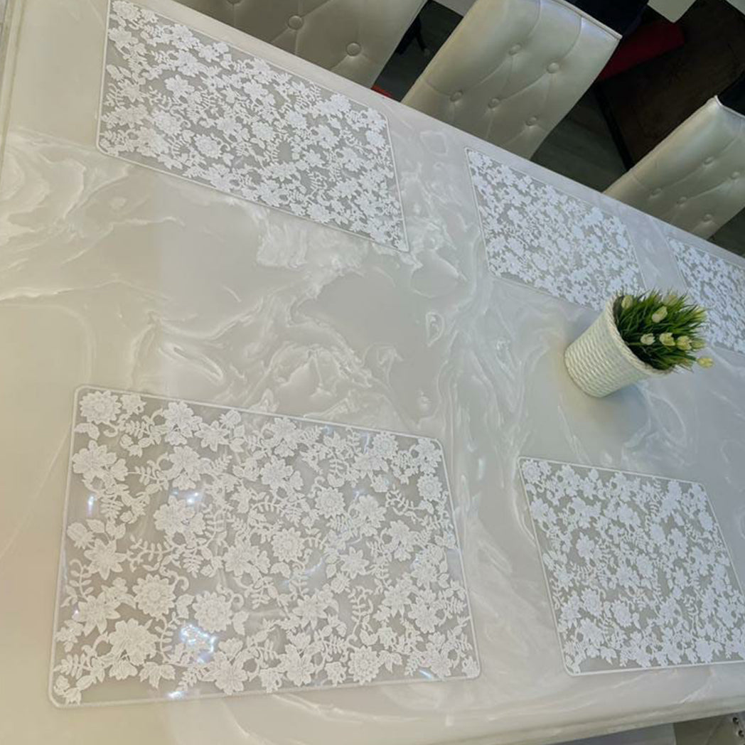 loomsmith-floral-table-mat-embossed-transparent-pvc-set-of-6-in-white-color-for-home