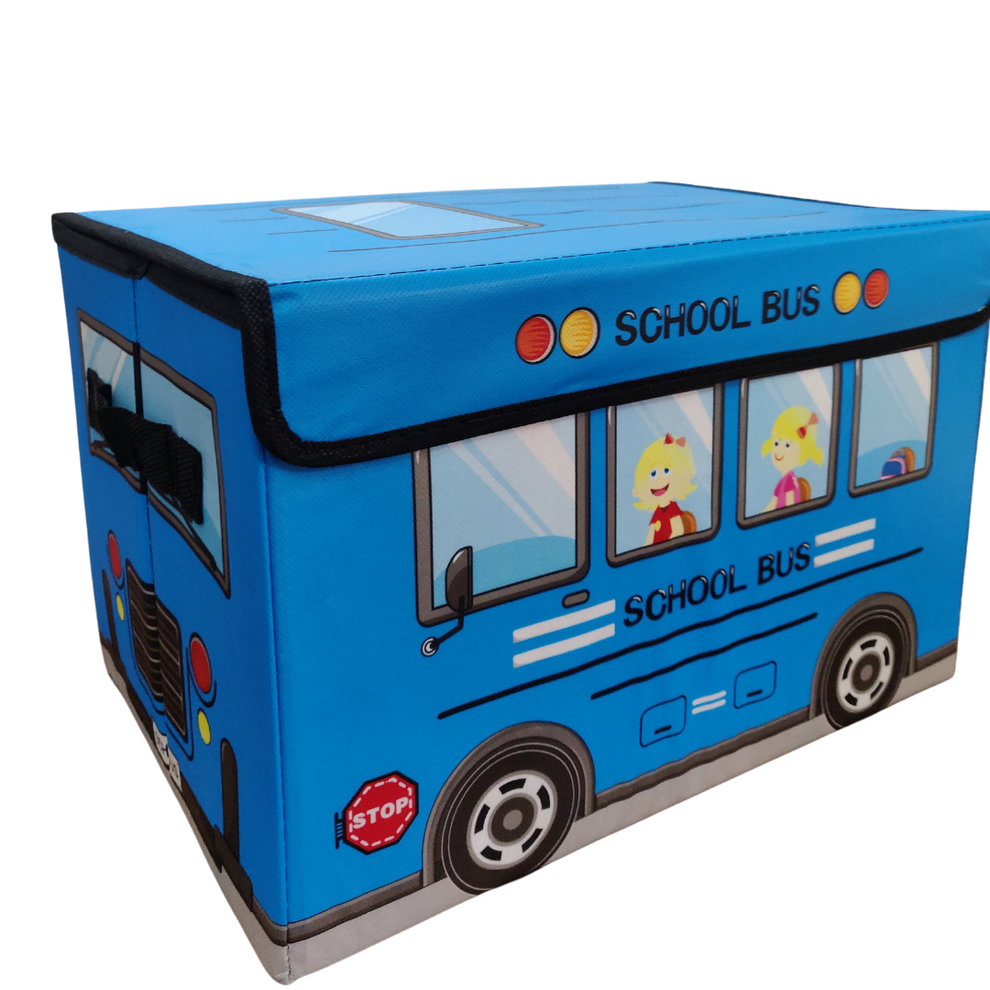 School Bus Storage Box For Kids | Loomsmith